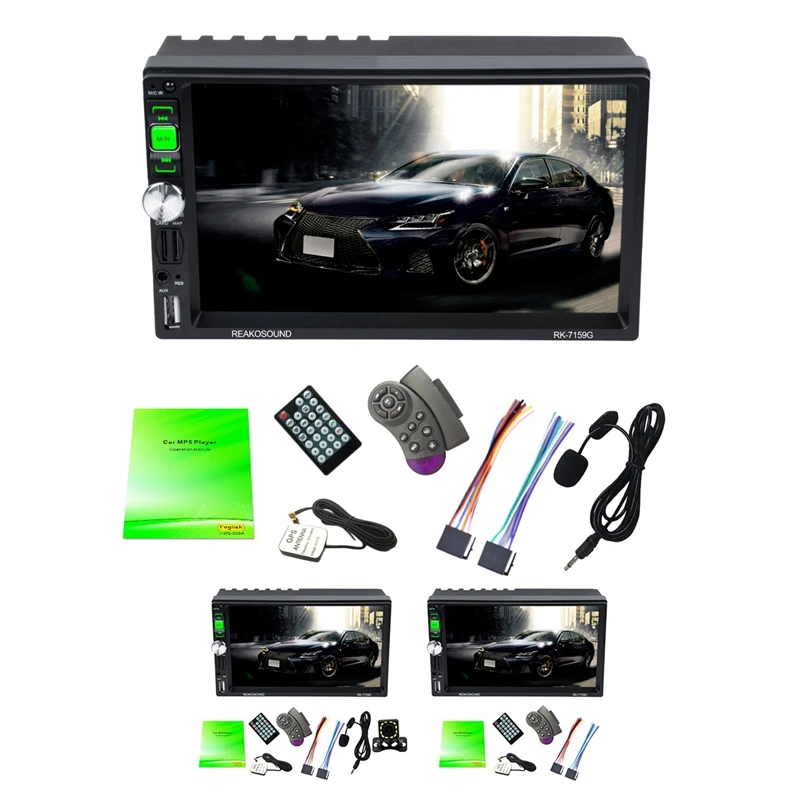Android MP5 Player Wireless Car Audio 2 Din Car Radio Stereo Bluetooth GPS RDS/AM/FM for Car