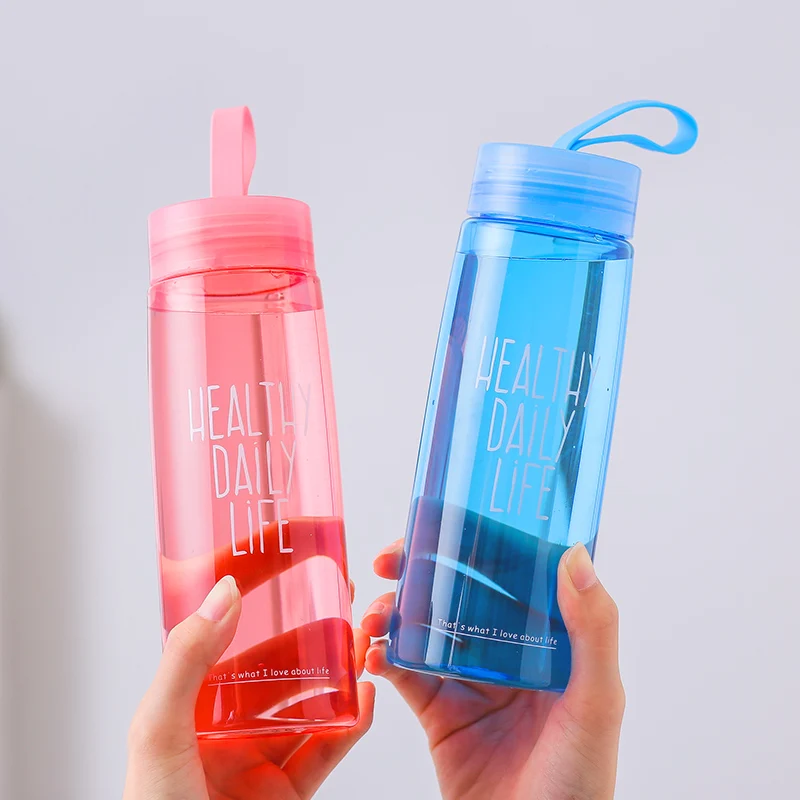 Прозрачная пластиковая Спортивная бутылка для воды портативная Детская