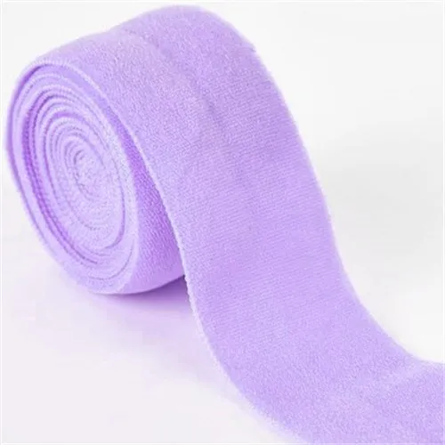 Light purple 5 метров 20 мм складывающиеся ленты многоцветная эластичная лента из спандекса для волос для детей DIY швейная кружевная отделка Пояс аксессуары для одежды - Цвет: Light purple