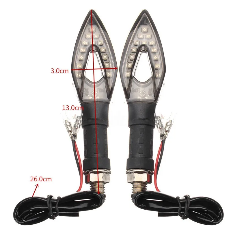 2 шт. поворотники для мотоциклов алмазные указатели поворота светодиодные