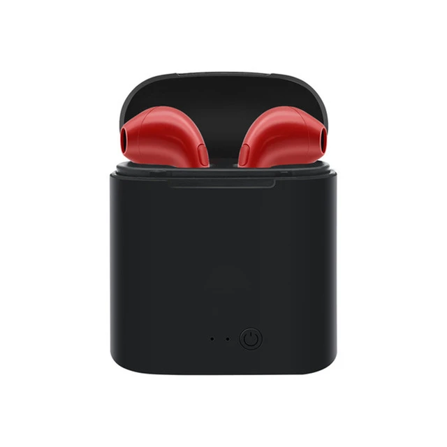i7s-Black-Red I7s TWS беспроводные наушники Bluetooth наушники I7 спортивные наушники гарнитура наушники для смартфона iPhone Xiaomi samsung huawei LG - Цвет: i7s-Black-Red