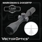 Тактический винтовочный прицел Vector Optics Marksman 6-24x50 FFP, 110 мил мин. фокус, 10yds, первый фокусный прицел для охотничьей винтовки, 338 круга