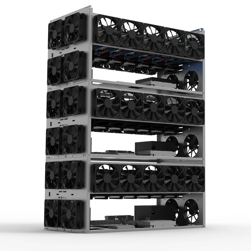 Штабелируемый 8 GPU Открытый Воздушный Каркас стойка чехол для ETH/ETC/ ZCash Bitcoin |