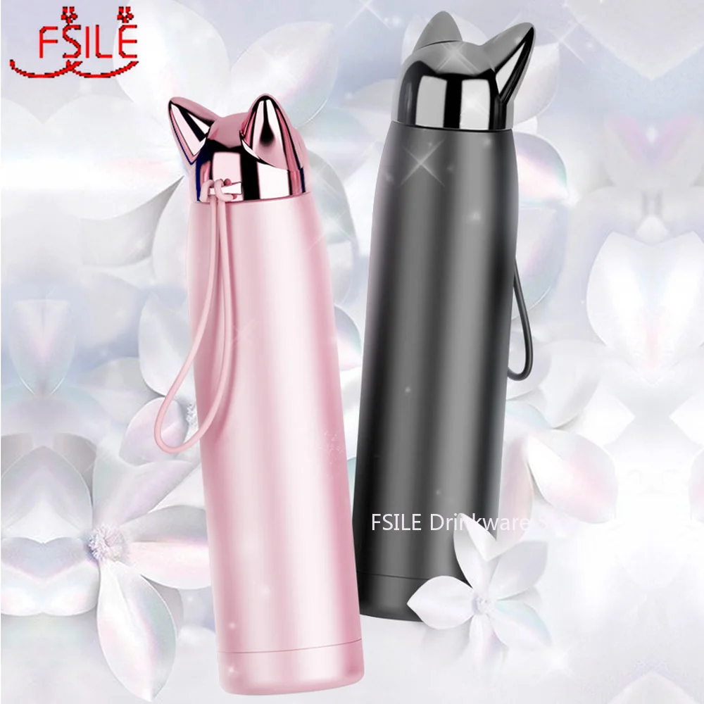 320 мл/11 унций термос с двойными стенками бутылка для воды нержавеющая сталь