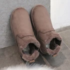 2021 женские теплые короткие плюшевые зимние ботинки, женские зимние ботильоны без шнуровки, женские удобные нескользящие хлопковые ботинки