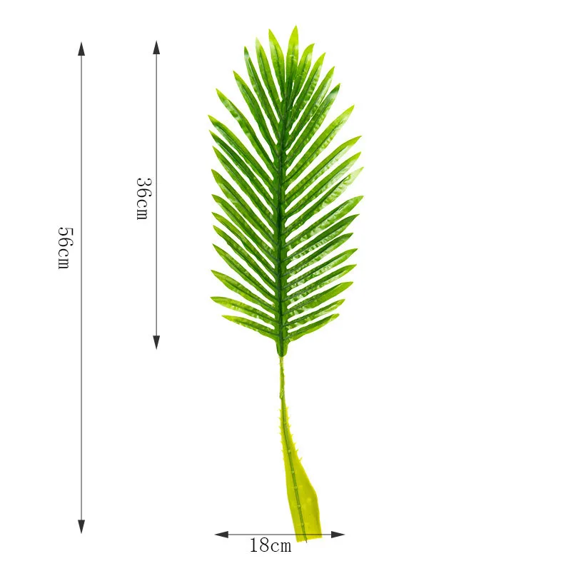 Цельные пластиковые искусственные растения monstera, тропические листья пальмы, украшения для дома и сада, аксессуары для фотосъемки - Цвет: Small SanWeiKui Qian