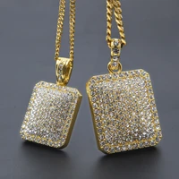 night club bar street wind tight drill heavy industry recorder microphone pendant chain hip hop singer pendant necklace