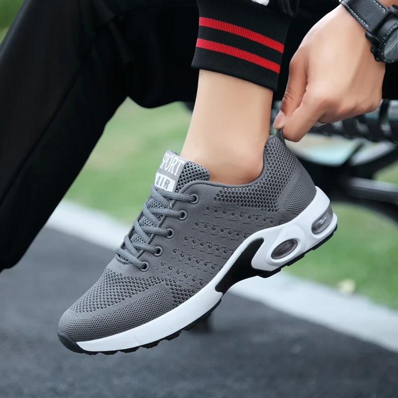 2020 мужские повседневные кроссовки летние уличные для бега сетчатые дышащие с