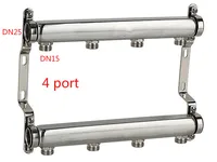 DN25 Water Distribution Manifold for Underfloor Heating System (3-6 port) Floor heating system accessories for 1/2 pex