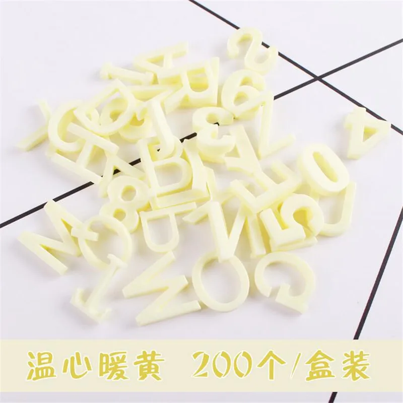 200 шт./компл. Новые Креативные 10 мм полимерные буквы алфавита бусины для diy