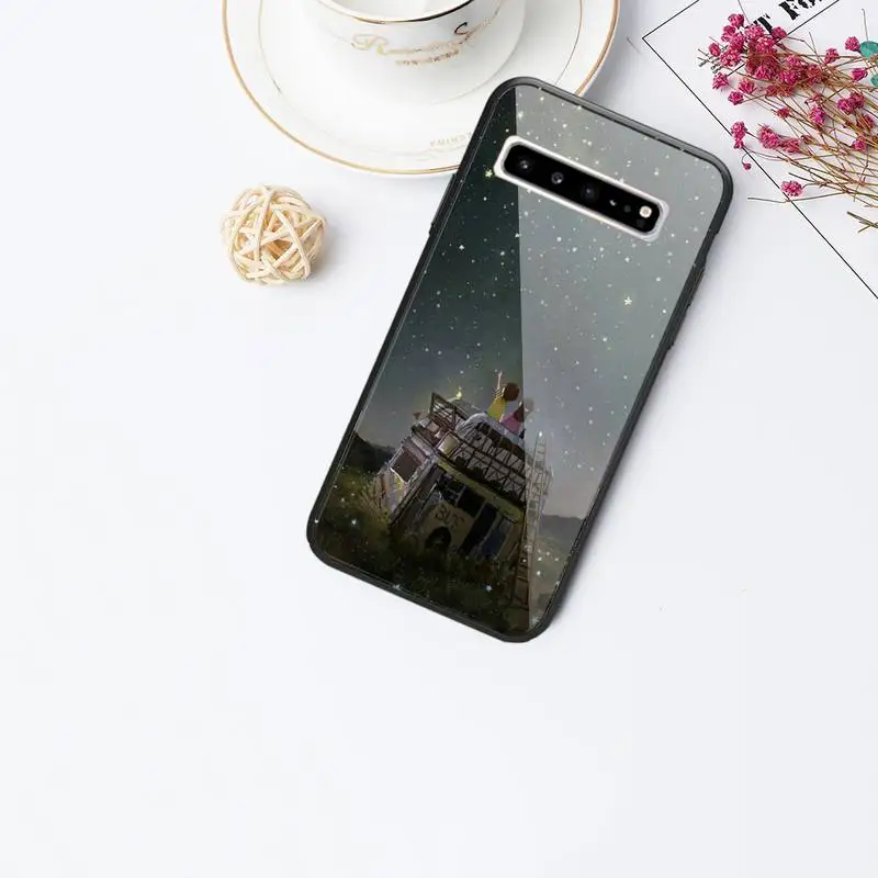 

Good Night Glass Phone Case Back Shell For Samsung Galaxy S20 Ultra S10 S9 S8 S7 Plus Edge S10 E Lite Note 8 9 10 Pro Cover