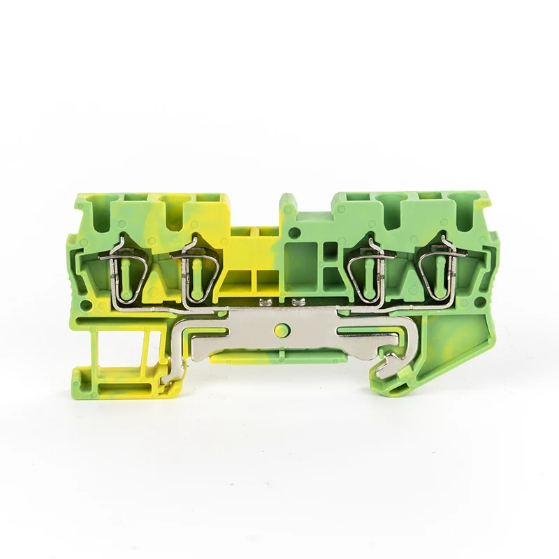 1 шт. ST2.5-QUATTRO-PE Din Rail четыре проводника пружинная клетка клеммной колодки два в