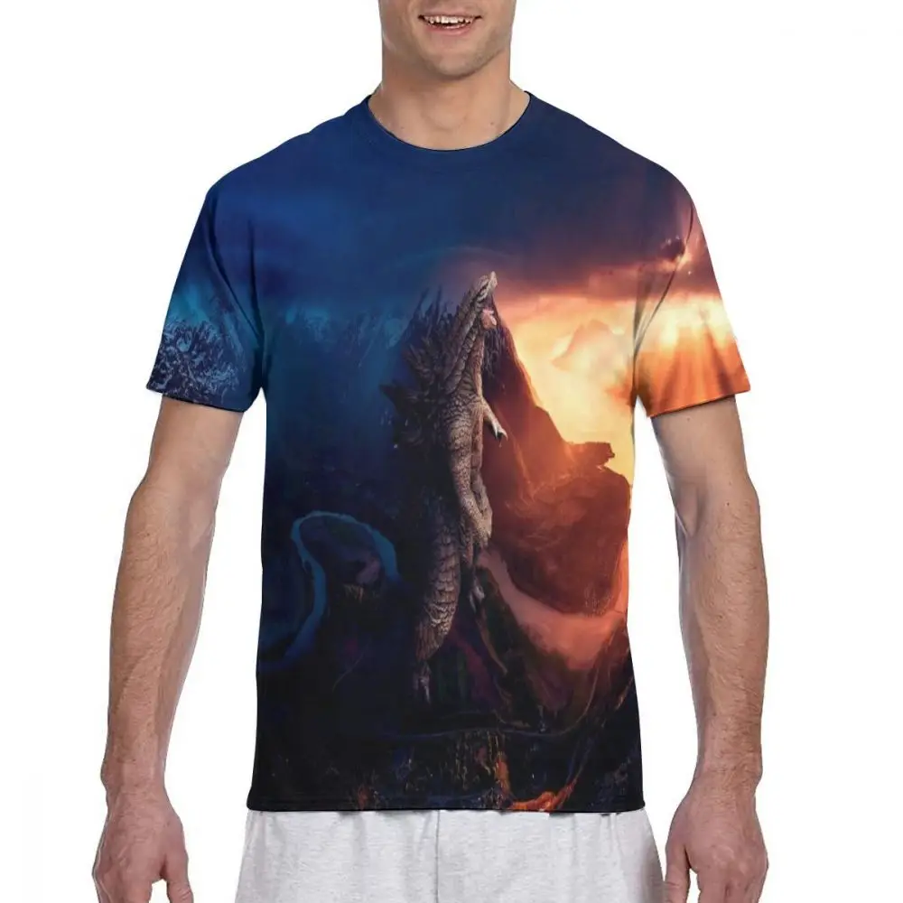 shirt21 Г. Mr. Q пользовательские Godzilla фигурки футболки мужские Круглый вырез черные футболки Godzilla Vs King Kong одежда повседневные Модные топы - Цвет: shirt21