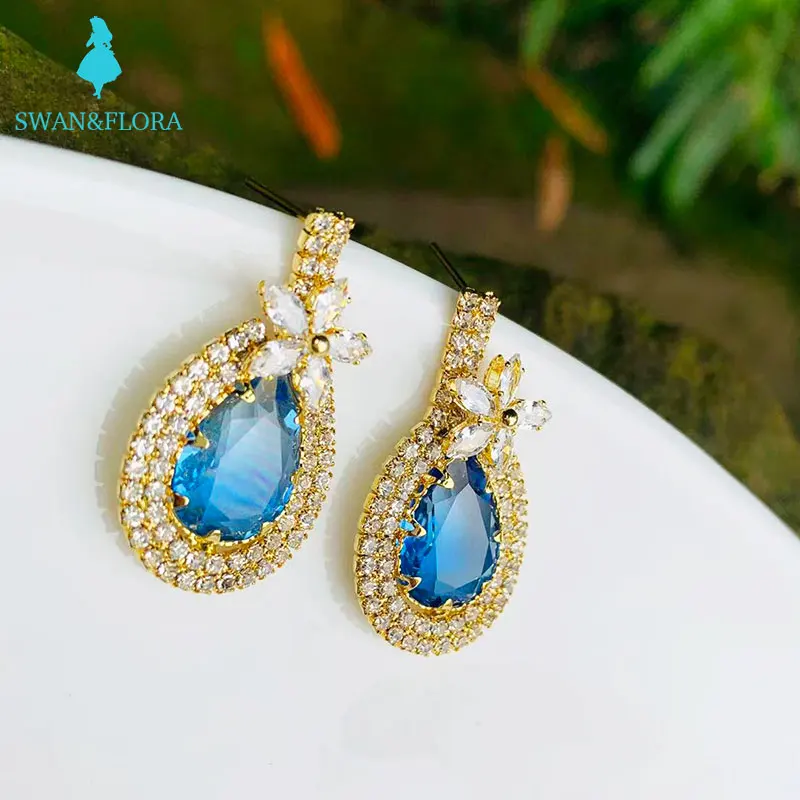 

Stud Earrings Women Austria crystal earrings for women FASHION EARRING Jewelry