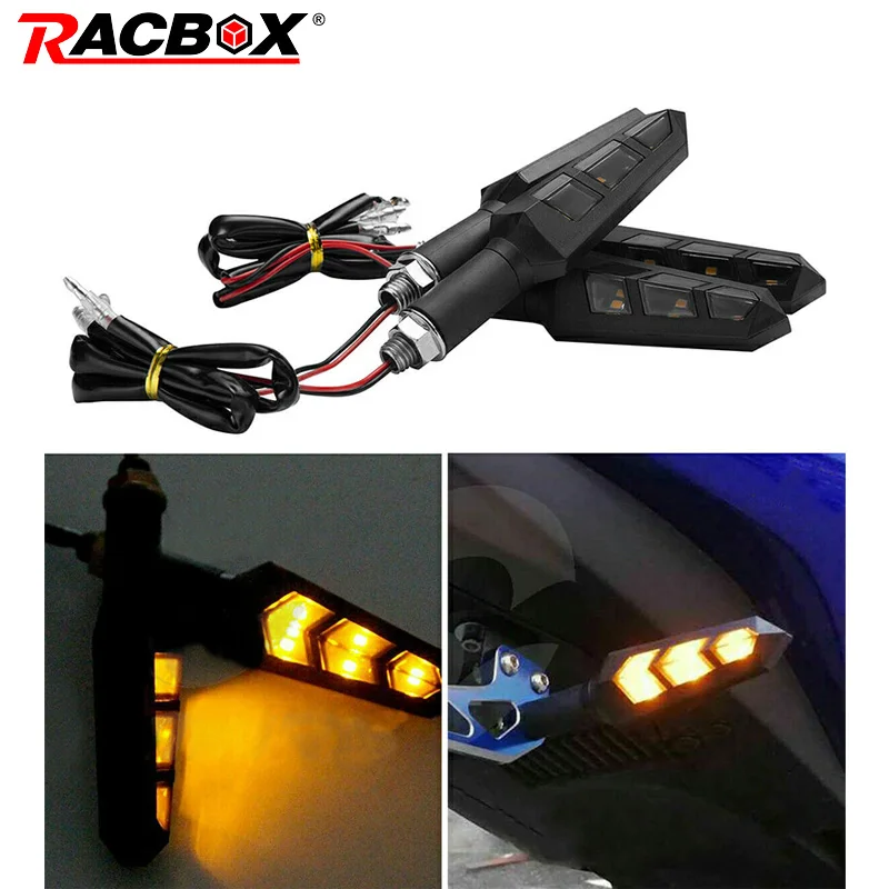 4 шт./2 пары Универсальный светодиодный фонарь для мотоцикла и велосипеда