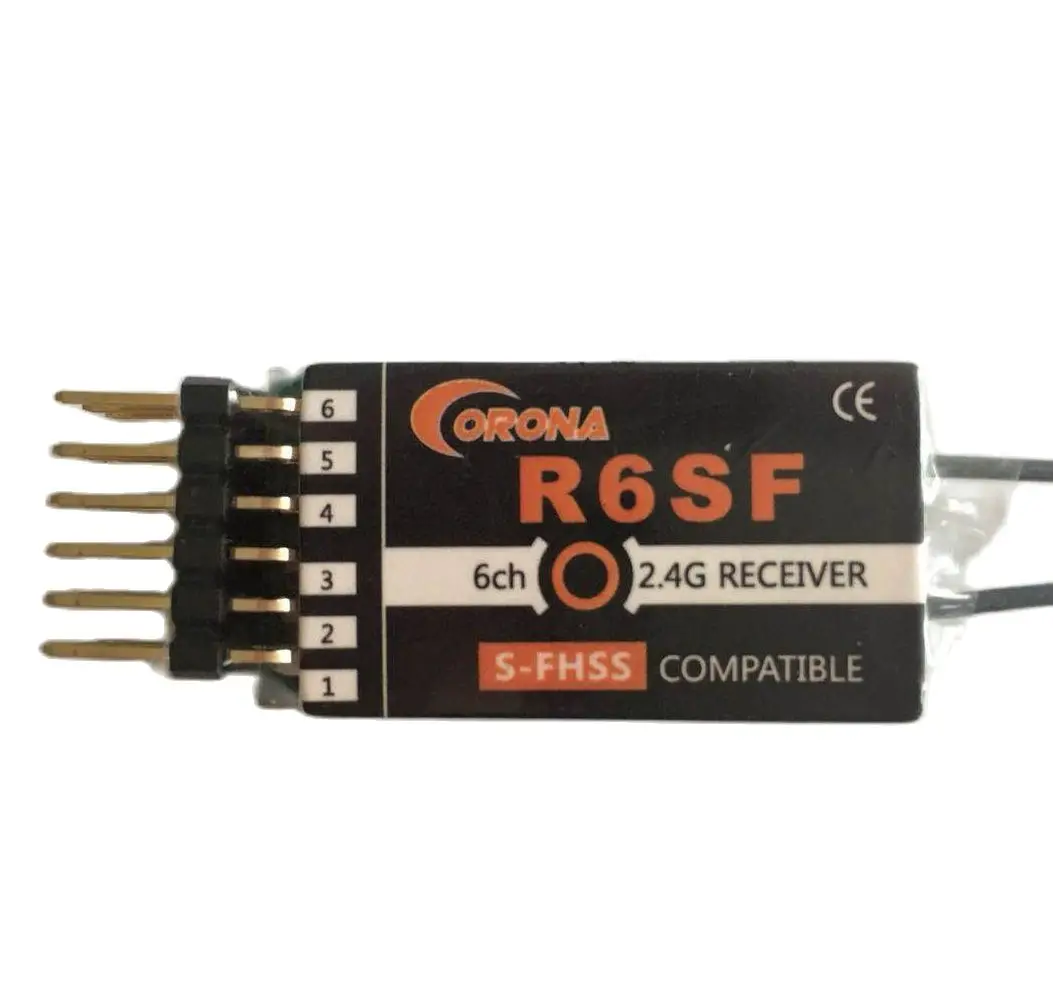 CORONA R6SF 2 4 ГГц S FHSS ресивер совместим с FUTABA таких как T6J T8J T10T T14SG|Детали и аксессуары|