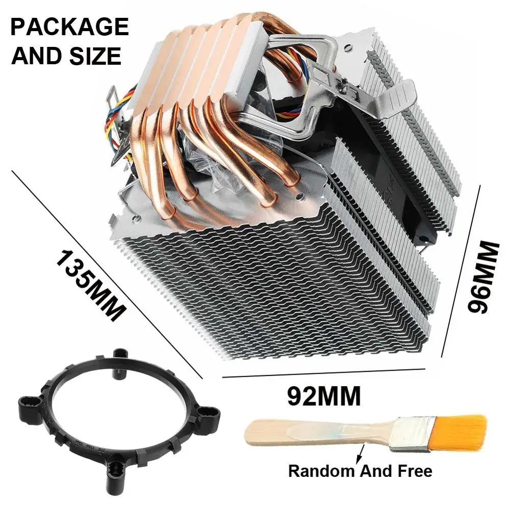 Кулер для процессора 6 трубок кулер радиатор Lga 1156/1155/1150/775 Intel Amd|Радиаторы ламп| |