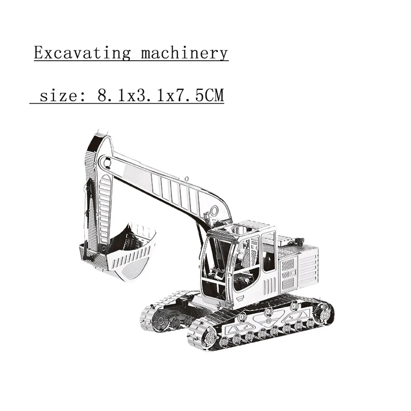 Jigsaw Puzzle Car 10 Types of 3D Metal DIY Stainless Steel Model Assembly Kit Adult Jigsaw Collection Education