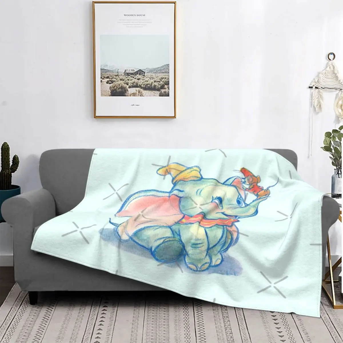 

Manta a cuadros de Dumbito, colcha para cama, cubierta de playa de muselina, mantas a cuadros