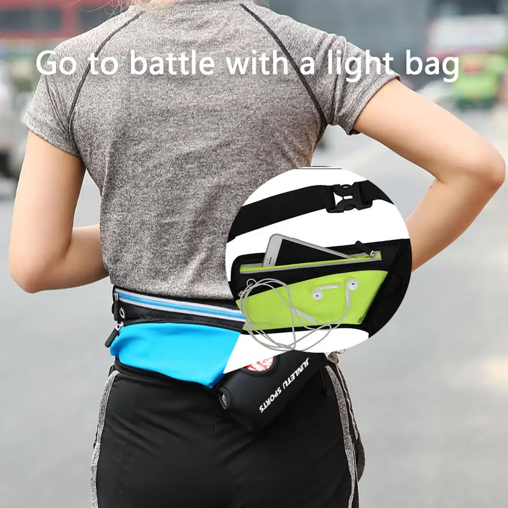 

Lightweight Running Marathon Waist Bag Sports Climbing Hiking Racing Gym Fitness Hydration Belt Water Bottle Hip Waist Pack