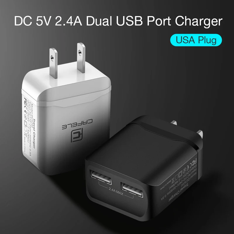 Зарядное устройство Cafele с американской вилкой для телефона быстрое зарядное