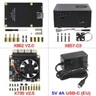 Raspberry Pi 4B X862 V2.0 M.2 NGFF 2280 SATA плата SSD + X735 Мощность Управление доска + металлический чехол + Тип-C Питание
