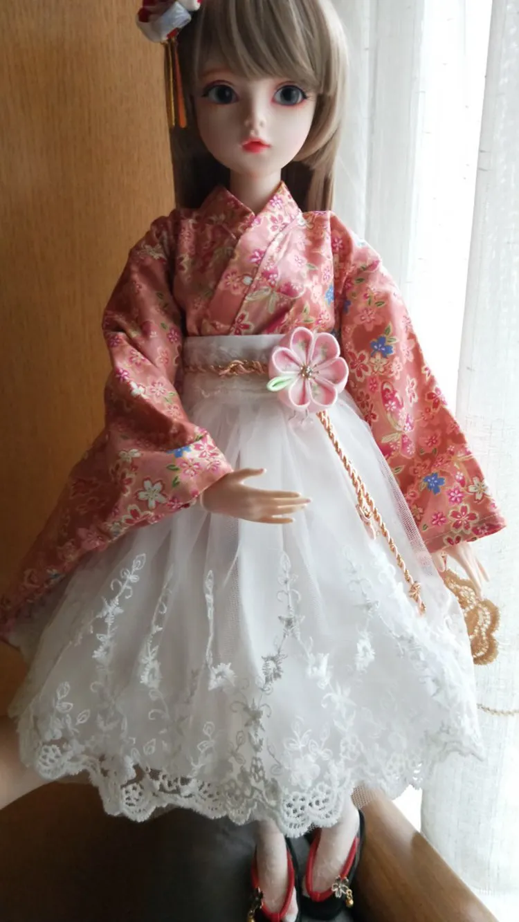 1/6 1/4 1/3 BJD аксессуары Кукла Одежда японское кимоно юката+ юбка для BJD/SD, не включает в себя куклы, обувь, парик и другие E2495