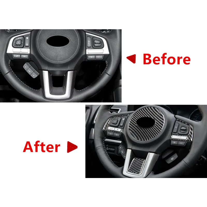 Пуговицы на руль автомобиля из углеродного волокна декоративная рамка обшивка