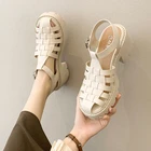 Сандалии женские, дышащие, с закрытым носком, в стиле ретро, 2021