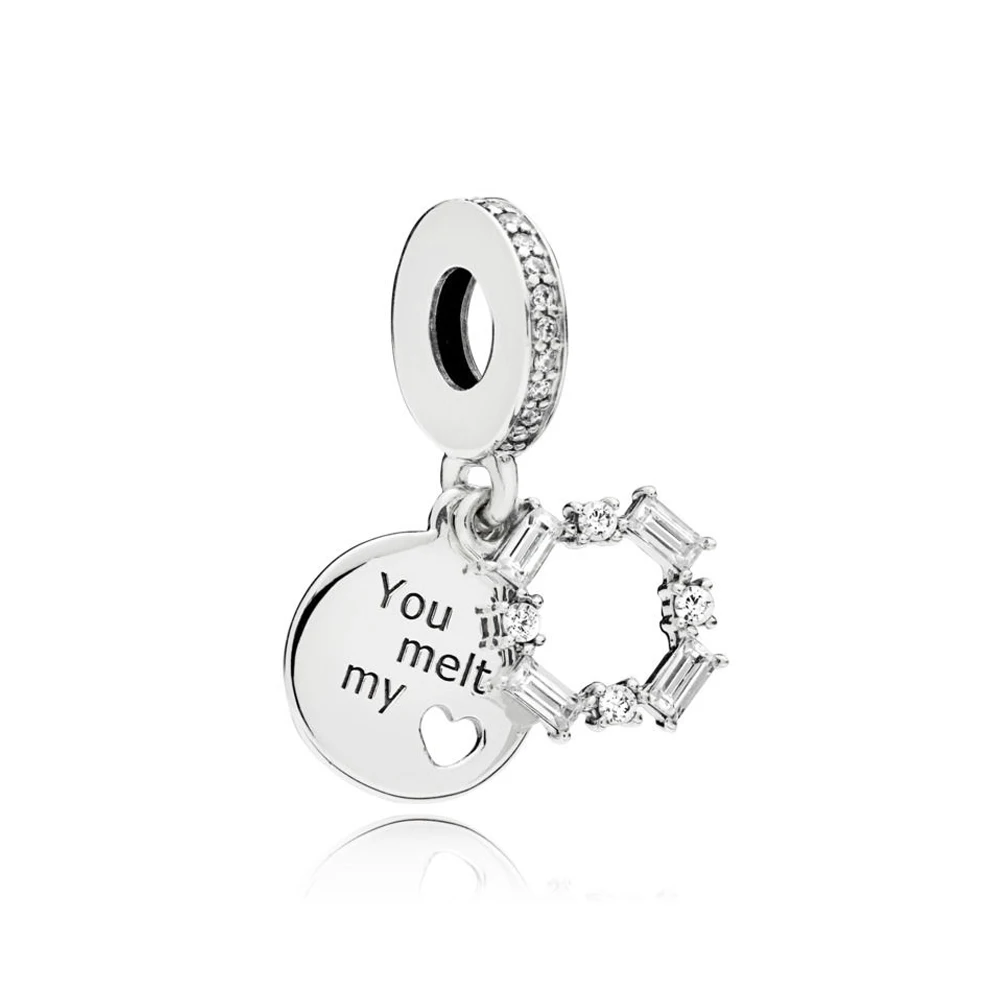 

PDD DZ 40 925 Sterling Silver Spring New Charm Pendant with DIY Bracelet Necklace Jewelry Gift Carving Suitable for Women