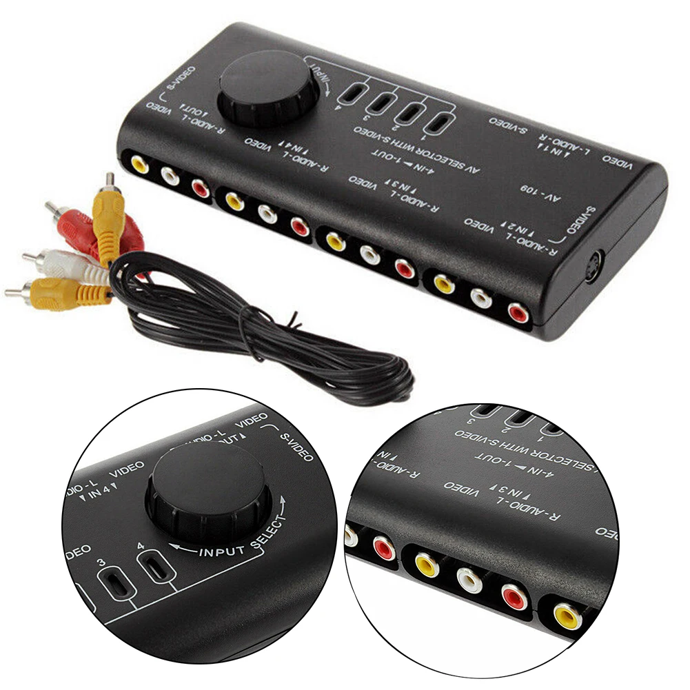 Сплиттер домашнего сигнала селектор Профессиональный переключатель ABS ТВ DVD
