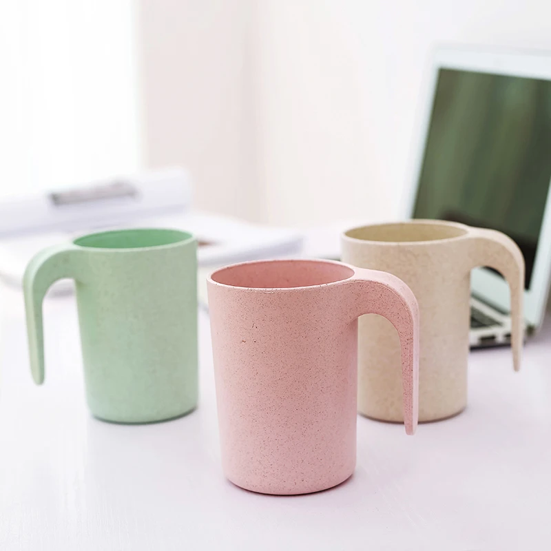 Пшеница PP материал воды чашки зубная щетка держатель стиральная стаканчик для