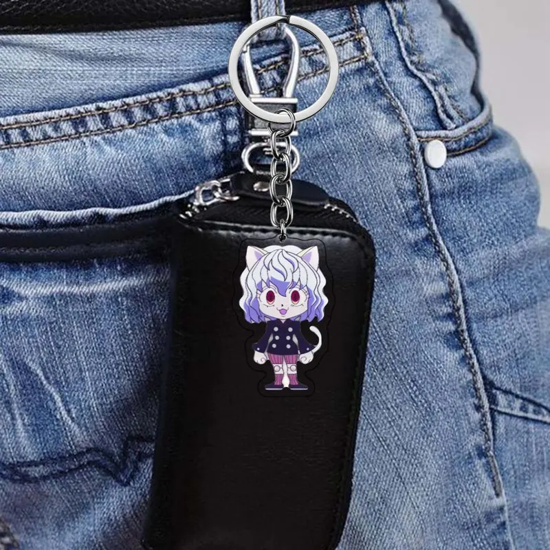 Hot Anime HUNTER X Killua Irumi Hisoka Cute Acrylic Figure Pendant Keychain Keyring Collection Model Cosplay Toy Gift | Украшения и