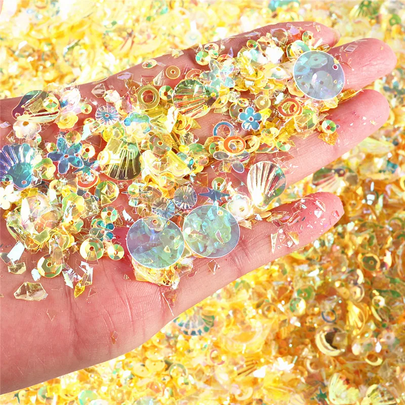 Смешанные формы Блестящий акриловый лак ледяная майларовая оболочка фольга