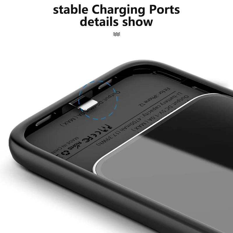 Чехол с портативным зарядным устройством для iPhone 12 pro Max mini чехол внешнего