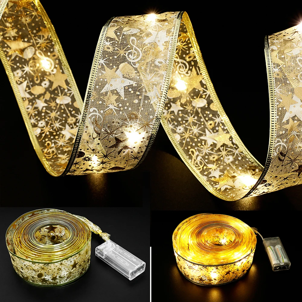 Рождественская лента со светодиодный Ной подсветкой 1 м 2 5 водонепроницаемая для