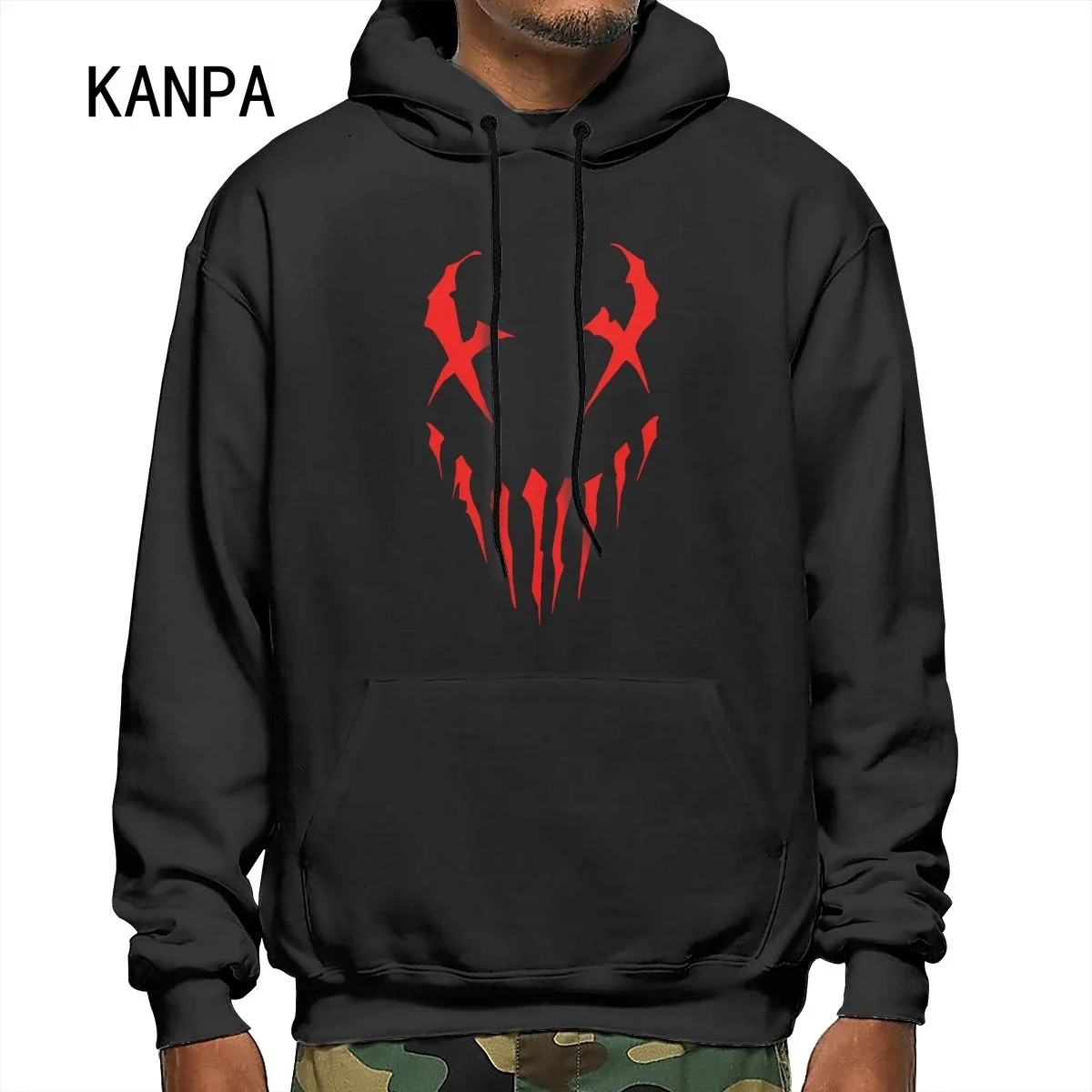 

Fashion Little Monsters Hoodie Men's Hoodies Red Graphic Personality Pattern Print Anime Hoody Men Workout Top Sweatshirts 2xl