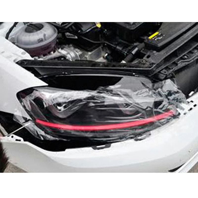 Двойной U стиль для volkswagen GOLF 7 MK7 фары, светодиодные фары DRL дневные ходовые огни Биксеноновые линзы HID сигнал