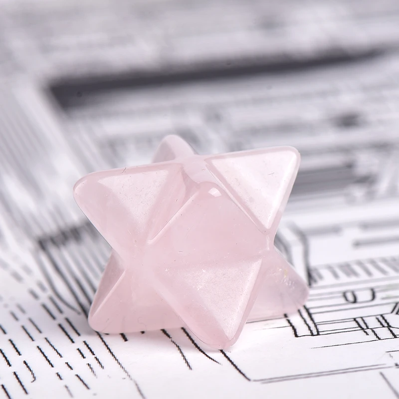 1PC Natural Crystal Merkaba Raw Crystals Magic Restoration Wicca Healing Stone Quartz Home Decor Crafts Men Women Jewelry Gifts - купить по