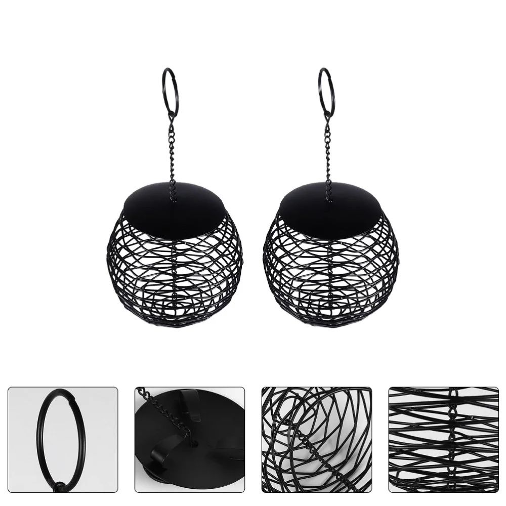 

2pcs Outdoor Hanging Bird Feeder Bird Food Container Garden Feeding Tool