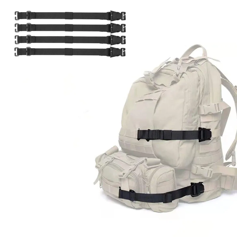 

Tactical Molle Straps With Quick Release Buckle Adjustable Short Lashing Straps For Backpack Lashings Camping