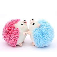 12cm plush hedgehog toys key chain ring pendant plush toy animal stuffed anime car fur gifts for women girl toys doll m0311