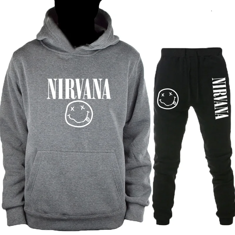 Nirvana мужская толстовка с капюшоном в стиле хип-хоп толстовка с принтом Курта Кобейна уличная Толстовка Пуловер Harajuku свободная толстовка с капюшоном