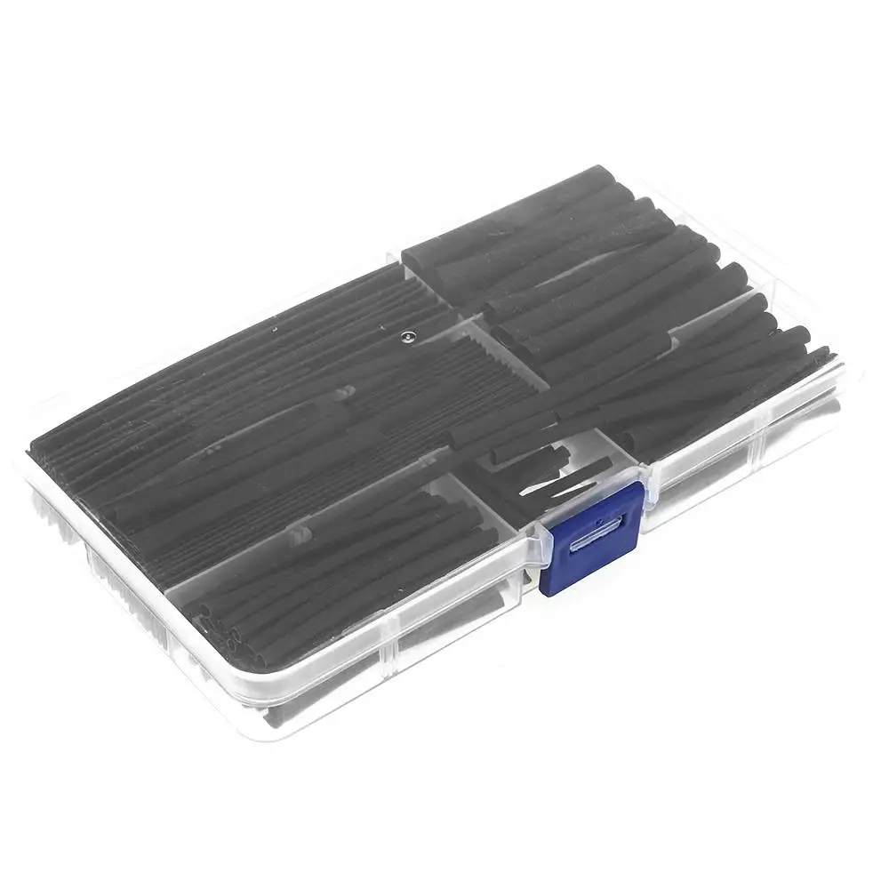 

150pcs/Box Black Cable Duct Heat Shrink Tubing Durable Insulation DIY Worker Spare Parts Insulated Sleeve Tubes Tools