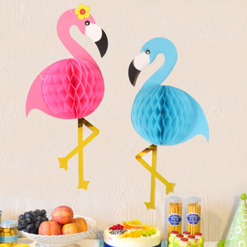 Тканевый мяч с бумажными сотами новые рождественские украшения Фламинго