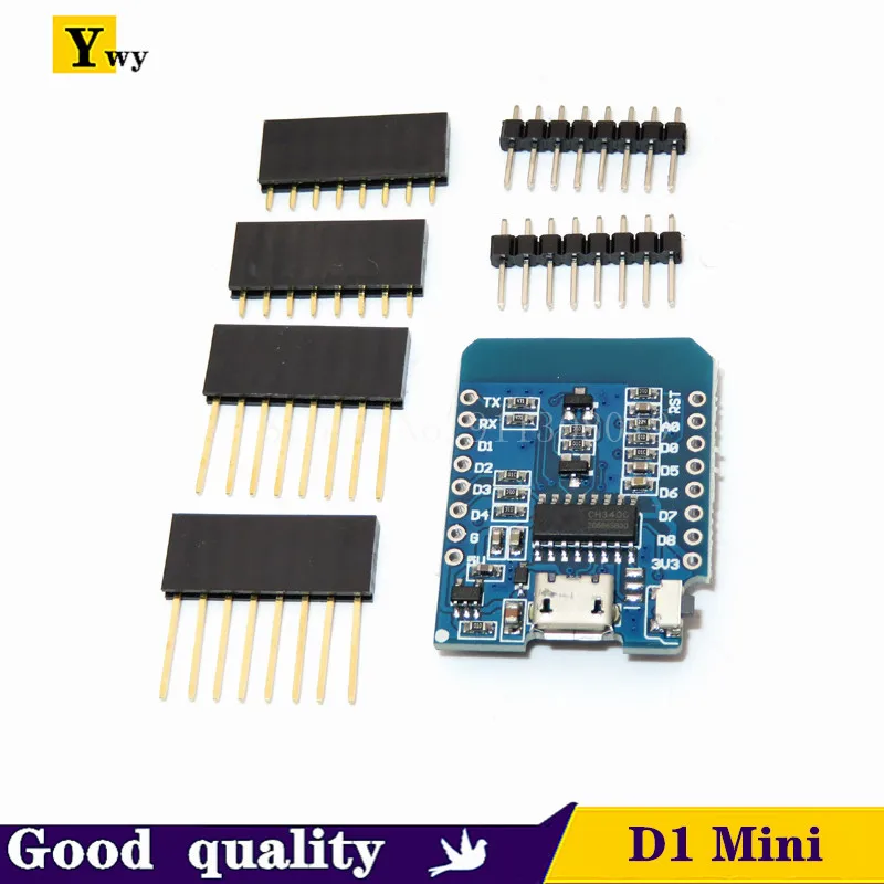WeMos D1 Mini Pro V3.0 NodeMcu 4MB/16MB bytes Lua WIFI Internet of Things Development board based ESP8266 CH340G Nodemcu V2 |