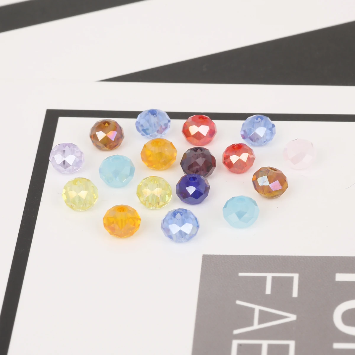 Хит продаж 98 шт 6 мм Стеклянные Бусины круглые хрустальные бусины Свободные Bedas