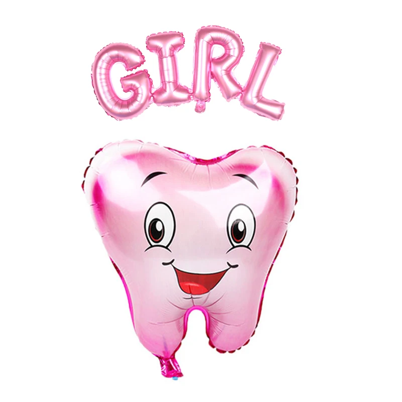 Гелиевые шары с зубами 1 комплект для дня рождения детского праздника украшение