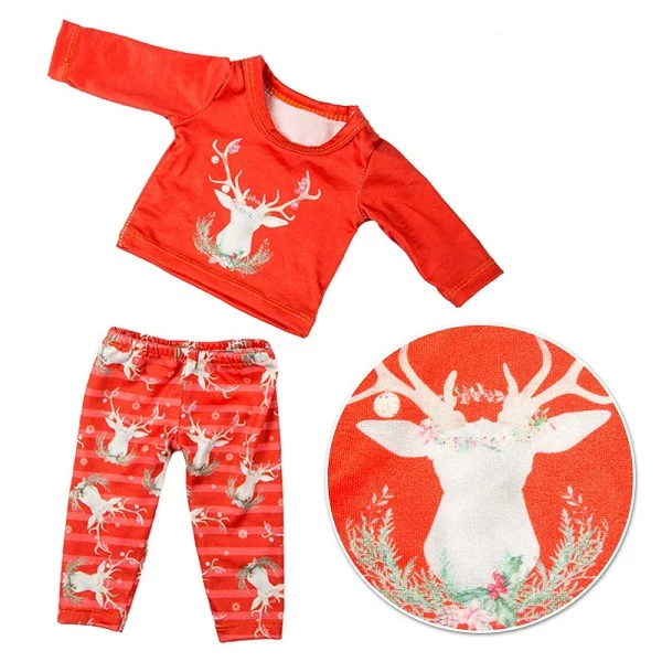 For 18 inch baby boy dolls clothes shirt pants cap for 18&quot 43cm doll jeans strap girl Christmas gifts 095 | Игрушки и хобби