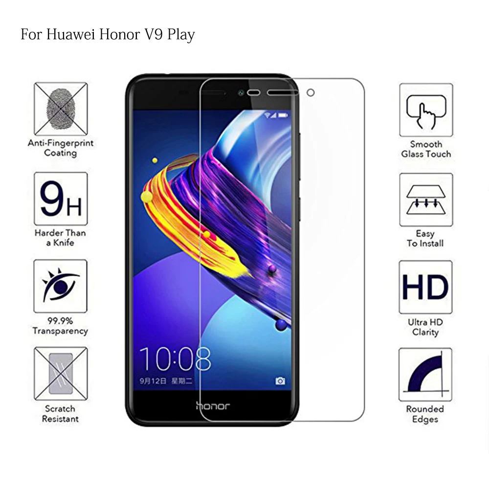 

Закаленное стекло для телефона Huawei Honor V9 Play V10, полное клеевое покрытие, Защита экрана для Huawei Honor V9play, защитная пленка, стекло